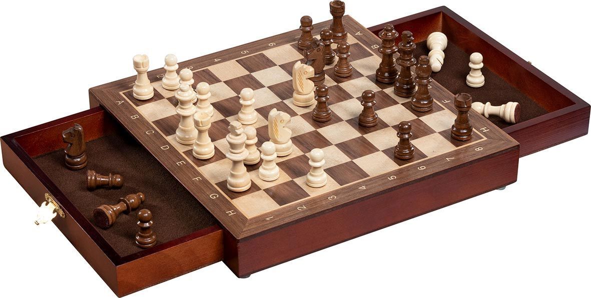 Magnetisches Schachspiel mit Schubladen