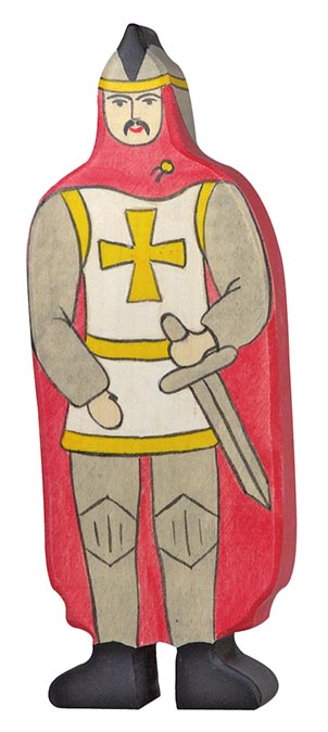 Holztiger 80244 - Ritter mit rotem Mantel