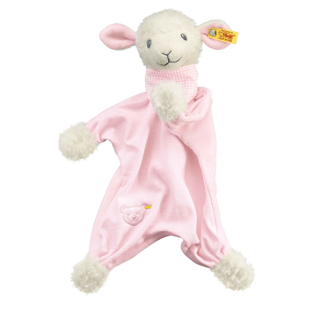 Image of Steiff - Träum-süß-Lamm Schmusetuch rosa 30cm