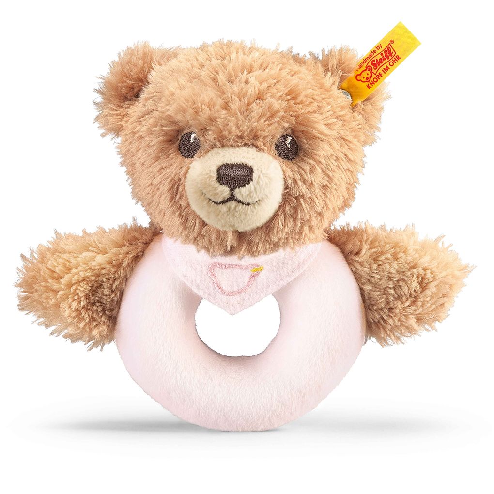 Image of Steiff - Schlaf-gut-Bär Greifring 12 rosa
