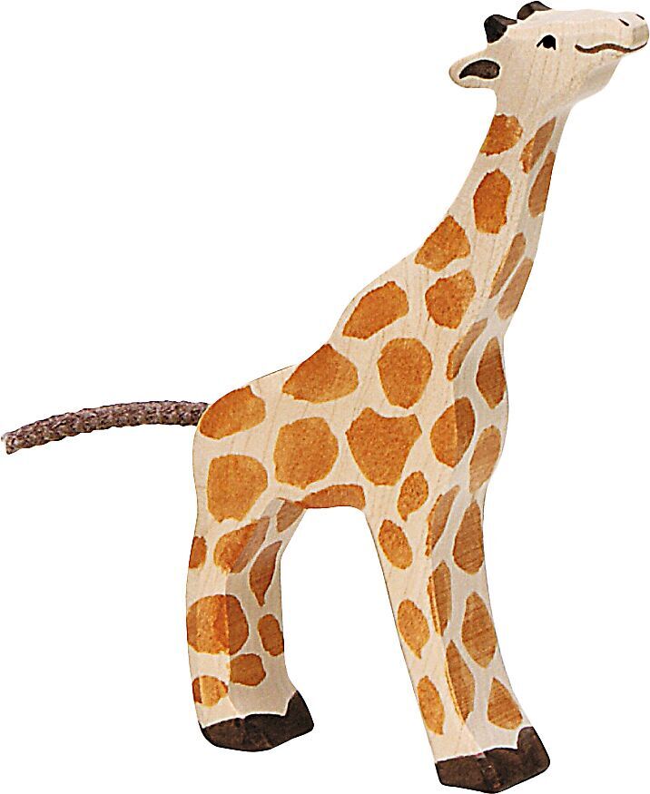 Giraffe klein fressend