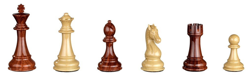 Philos 2044 - Schachfiguren Aurelius Königshöhe 110 mm Kunststoff braun beige gewichtet im Polybeutel