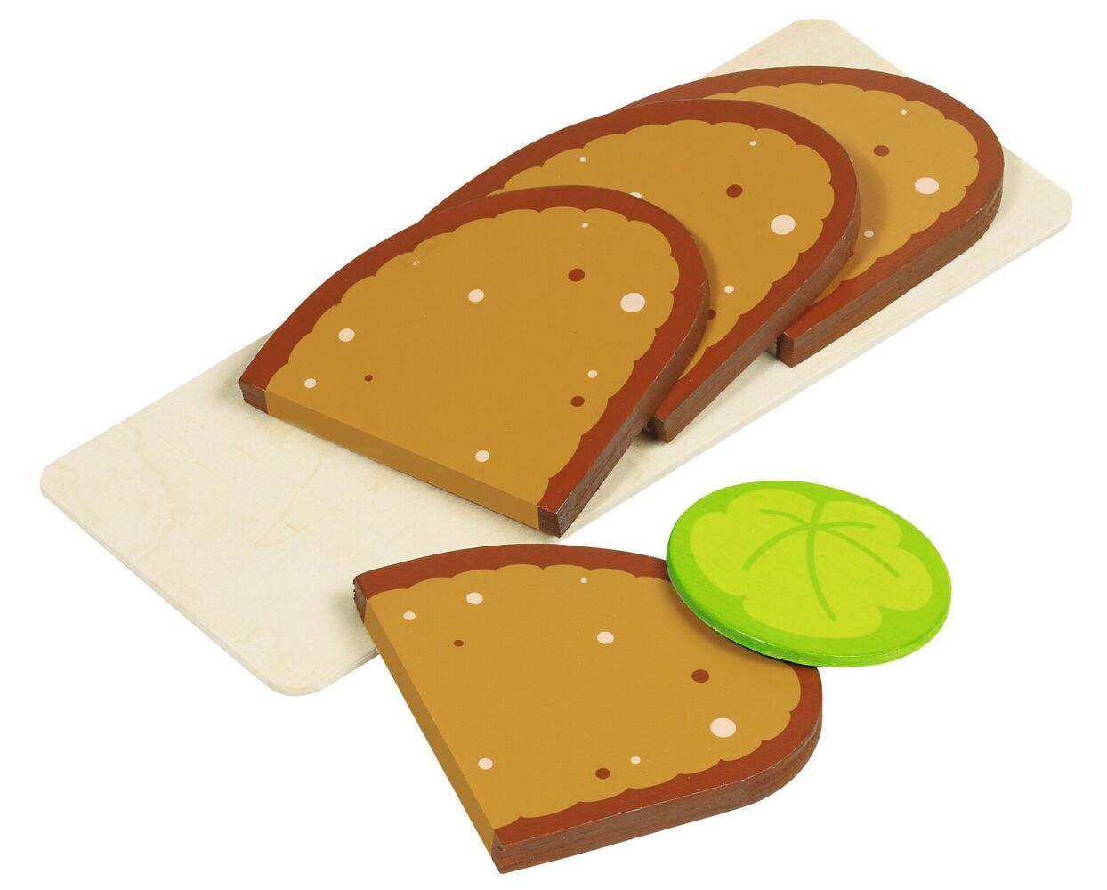 Brotscheiben 4 Scheiben 1 Salatblatt