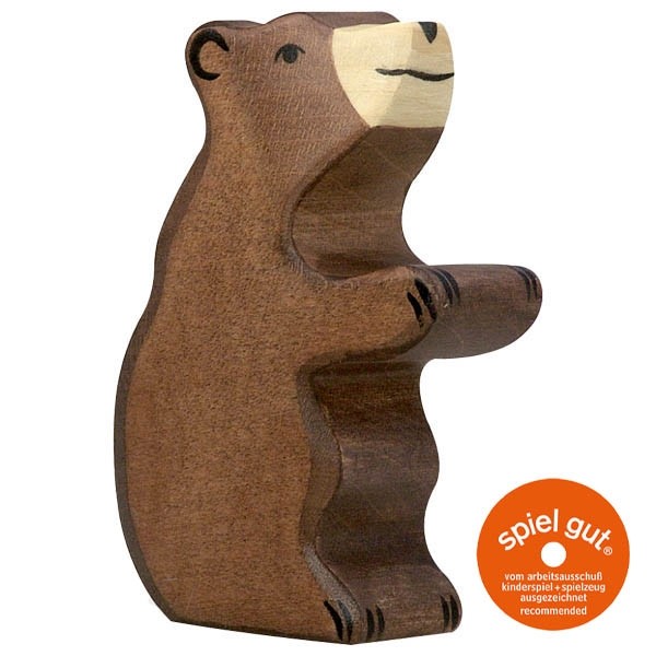 Holztiger 80186 - Braunbär klein sitzend