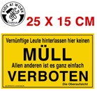 Corvus A600166 - Müll-Schild