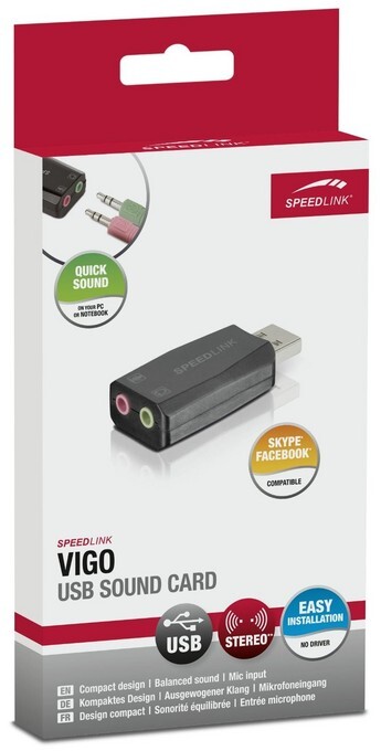 SPEEDLINK VIGO USB Sound Card black