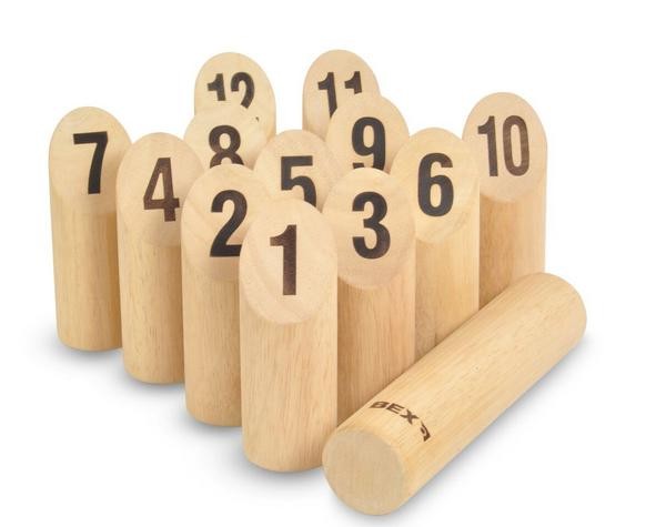 BEX 511-150 - Number Kubb Original Nummern Kubb aus Gummibaum Holz