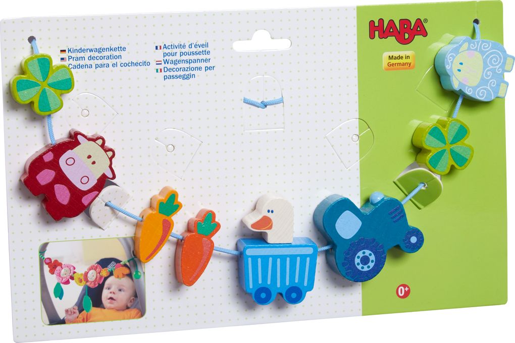 Image of HABA - Kinderwagenkette Muh & Mäh