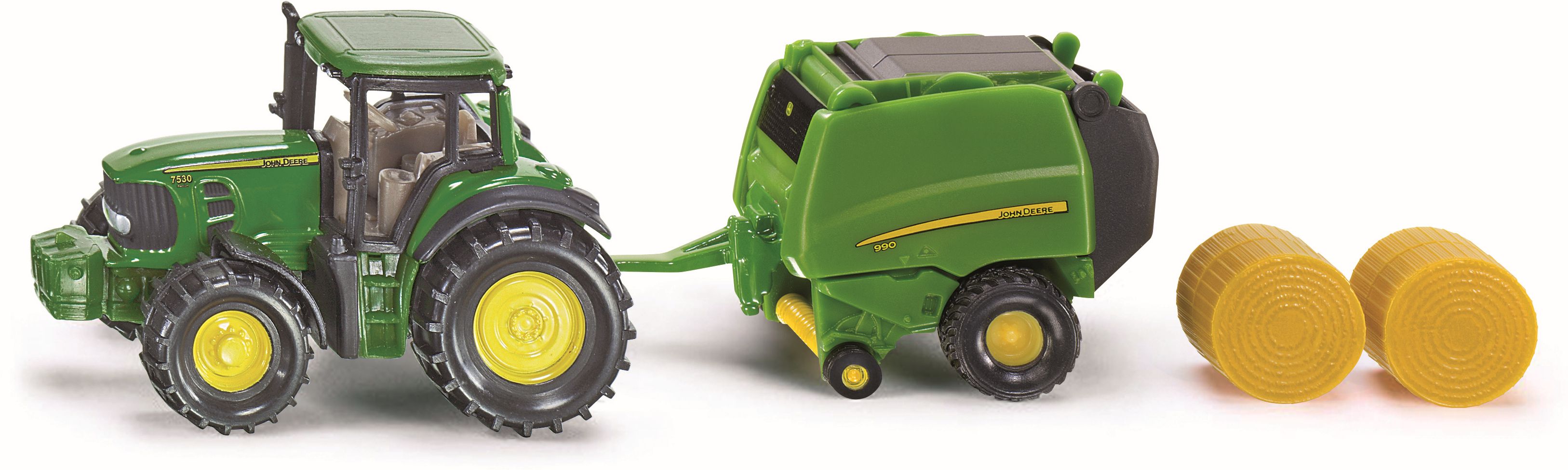 SIKU Super - John Deere Traktor mit Ballenpresse