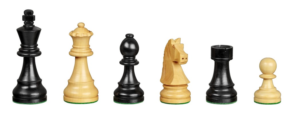 Philos 2008 - Schachfiguren Arcadius Königshöhe 95 mm schwarz natur
