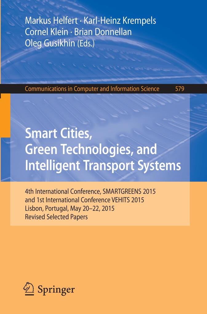 Smart Cities Green Technologies and Intelligent Transport Systems