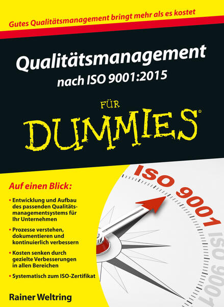 Qualitätsmanagement nach ISO 9001:2015 für Dummies als Buch Qualitätsmanagement nach ISO 9001:2015 für Dummies als Buch