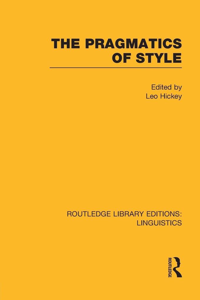 The Pragmatics of Style