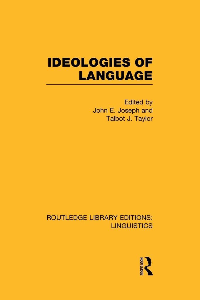 Ideologies of Language