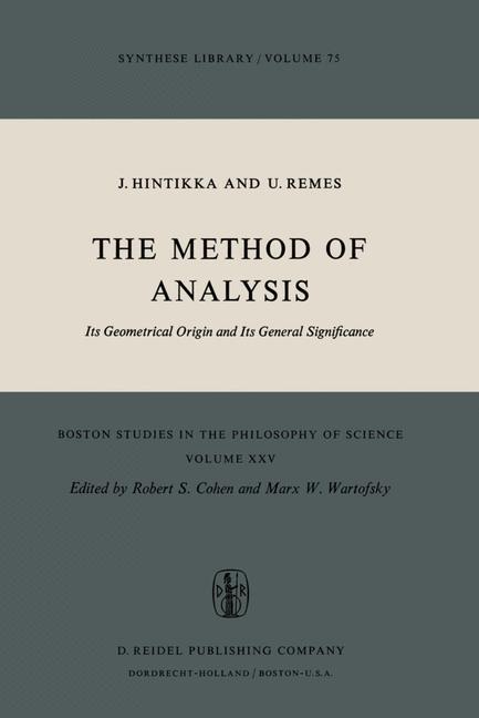 The Method of Analysis - Jaakko Hintikka/ U. Remes