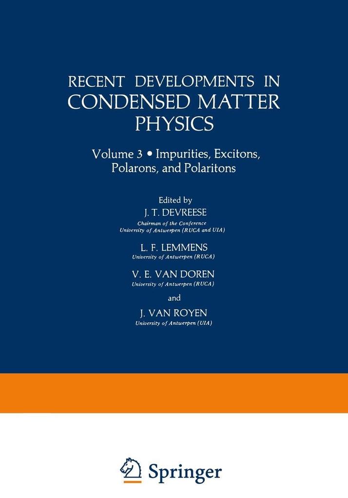 Recent Developments in Condensed Matter Physics