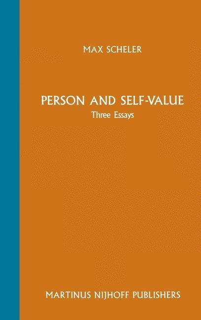 Person and Self-Value - Max Scheler