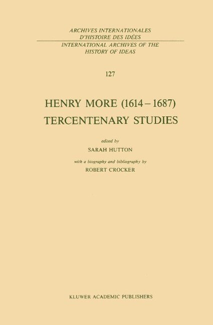 Henry More (1614-1687) Tercentenary Studies