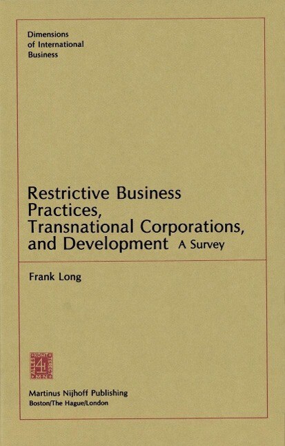 Restrictive Business Practices Transnational Corporations and Development
