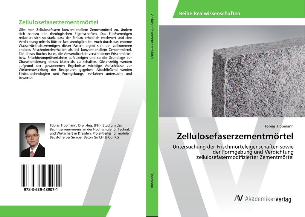 Zellulosefaserzementmörtel