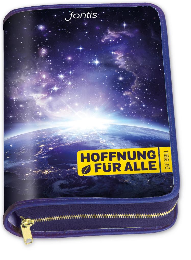 Hoffnung für alle. Die Bibel - Bibelhülle 'Blue Planet'