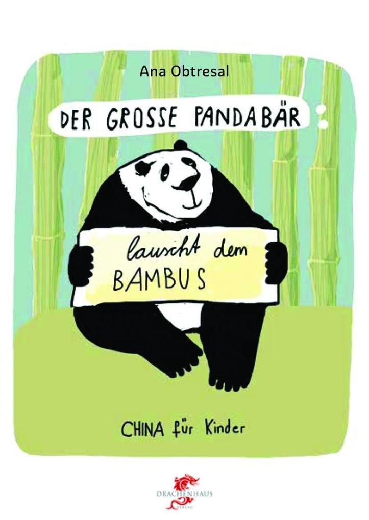 Der große Panda lauscht dem Bambus