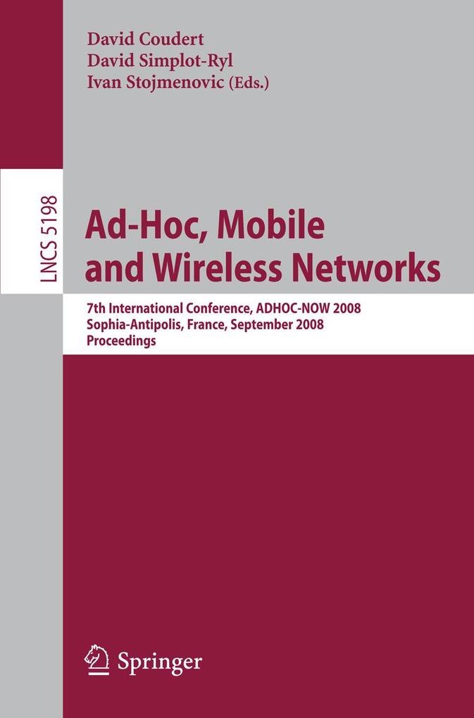 Ad-hoc Mobile and Wireless Networks