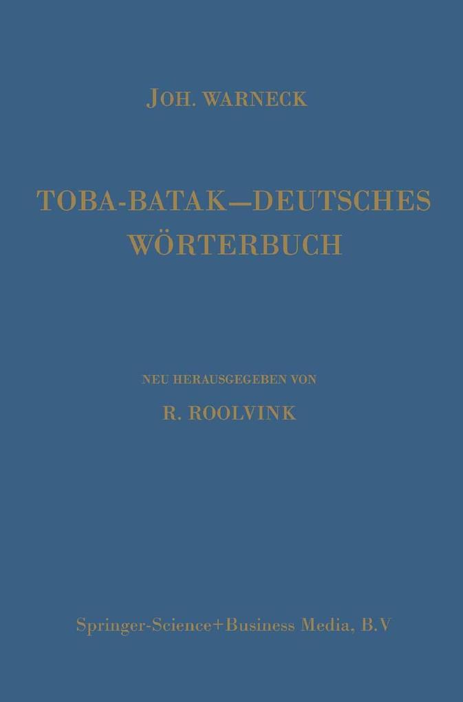 Toba-Batak-Deutsches Wörterbuch