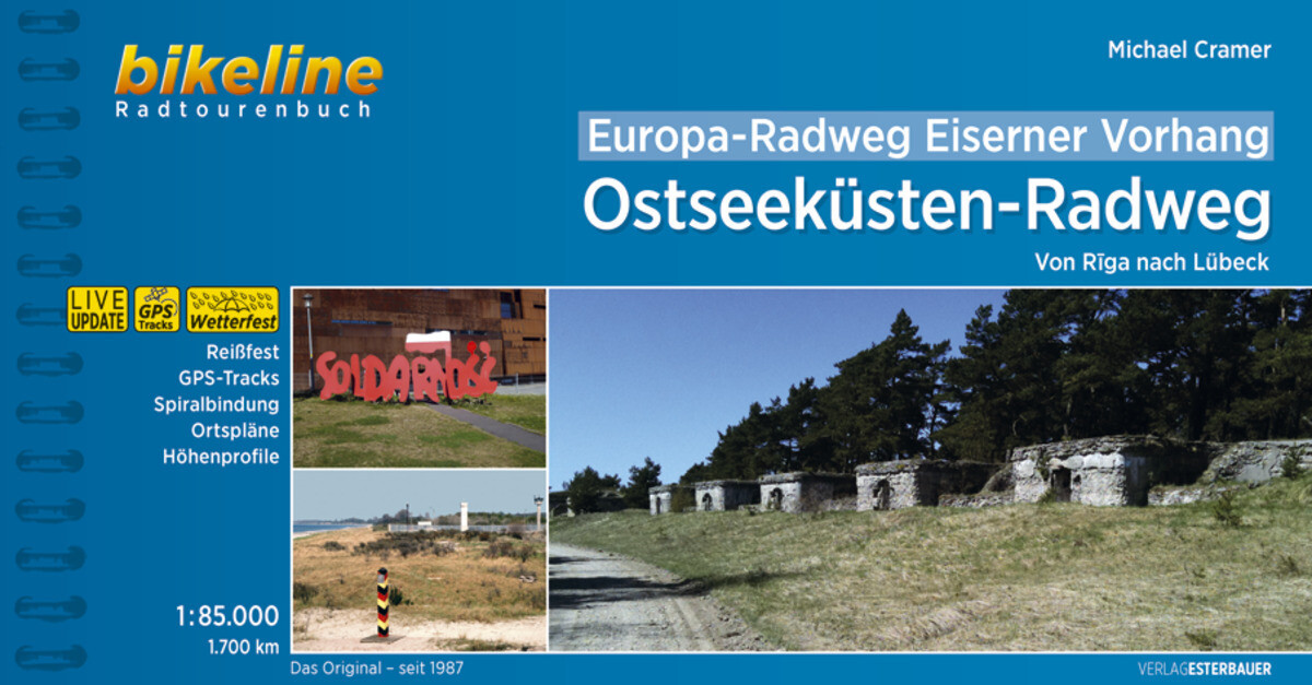 Image of Europa-Radweg Eiserner Vorhang Ostseeküsten-Radweg 1 : 85 000