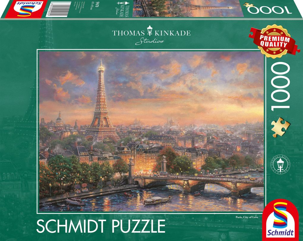 Image of Puzzle Thomas Kinkade: Paris, Stadt der Liebe 1000 Teile