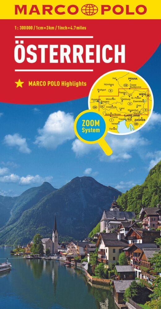 MARCO POLO Länderkarte Österreich 1:300 000 als Buch MARCO POLO Länderkarte Österreich 1:300 000 als Buch