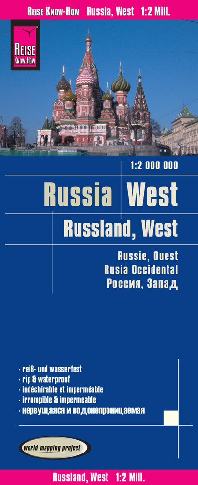 Reise Know-How Landkarte Russland West 1 : 2.000 000