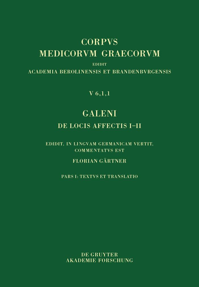 Galeni De locis affectis I-II