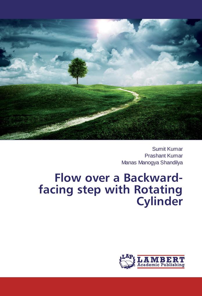 Flow over a Backward-facing step with Rotating Cylinder