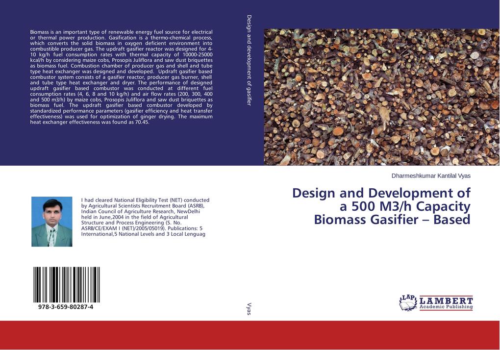 and Development of a 500 M3/h Capacity Biomass Gasifier Based