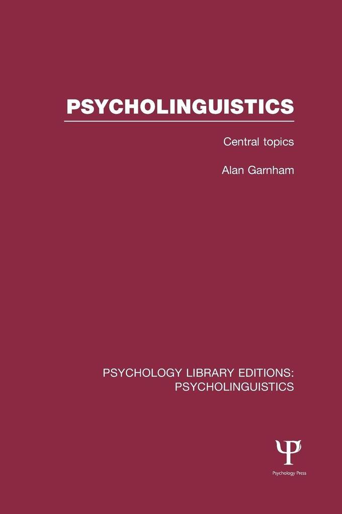 Psycholinguistics (PLE