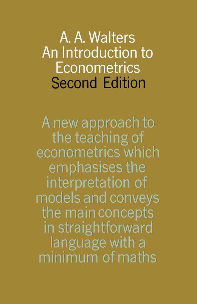An Introduction to Econometrics