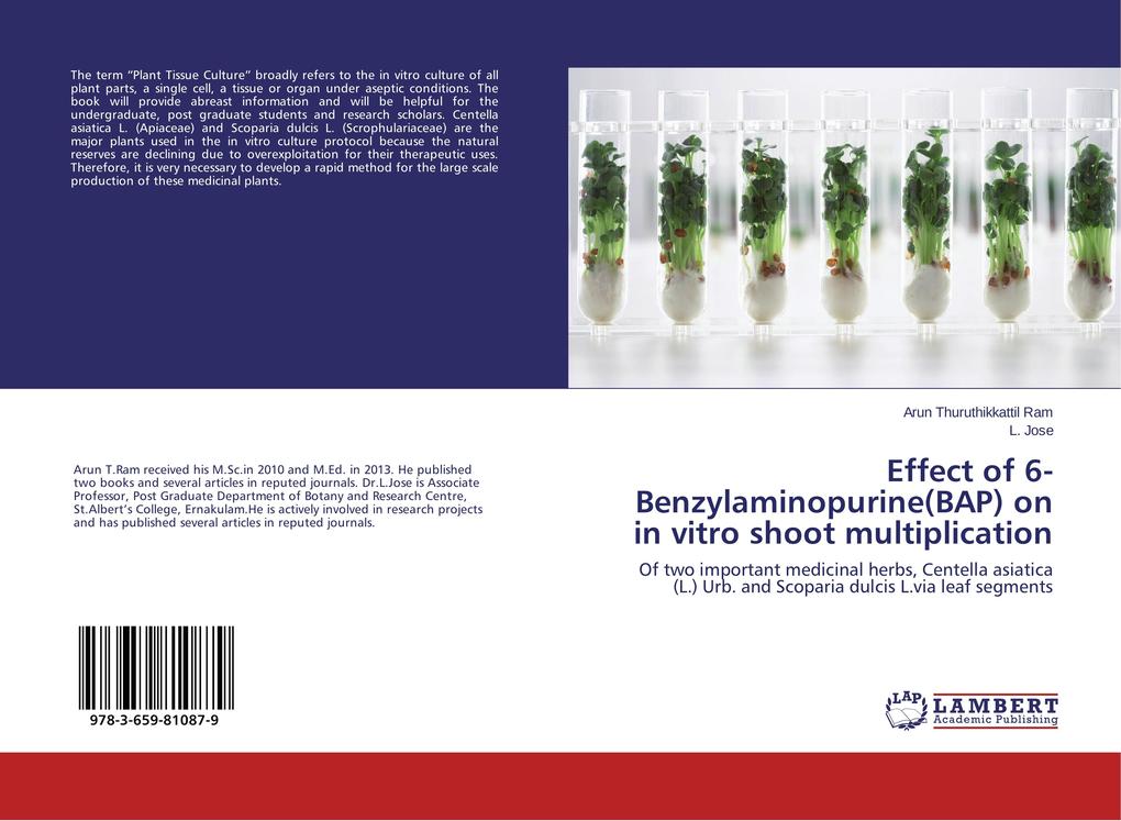 Effect of 6-Benzylaminopurine(BAP) on in vitro shoot multiplication