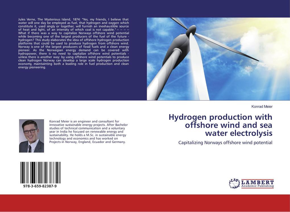 Hydrogen production with offshore wind and sea water electrolysis