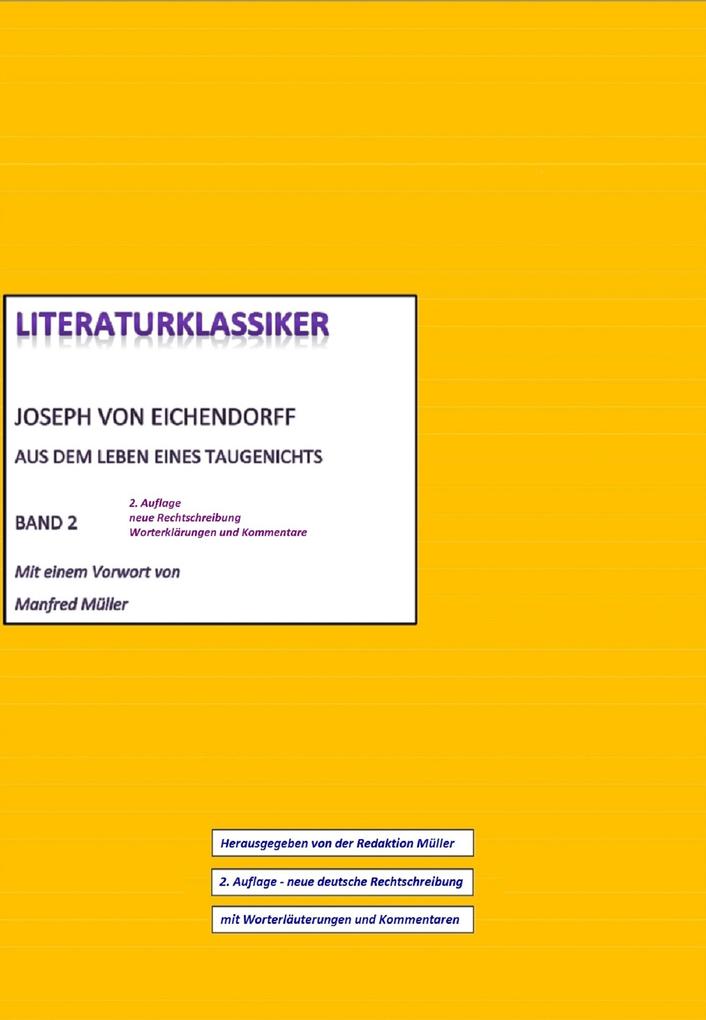 Joseph von Eichendorff - Aus dem Leben eines Taugenichts - Joseph Von Eichendorff