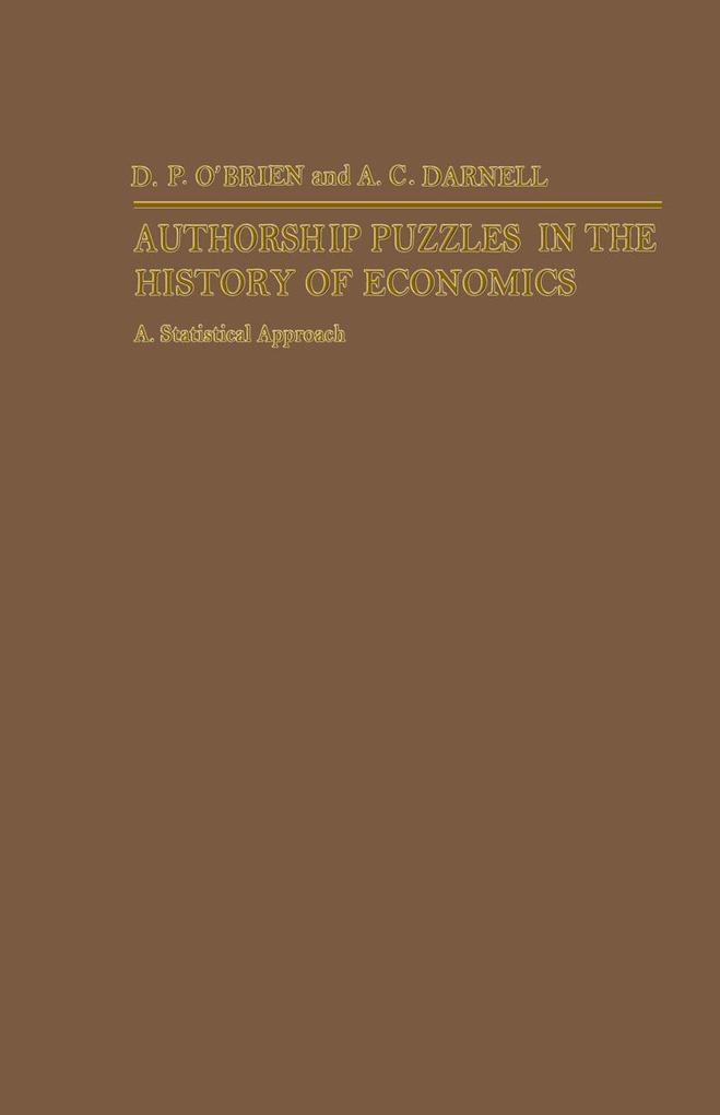 Authorship Puzzles in the History of Economics