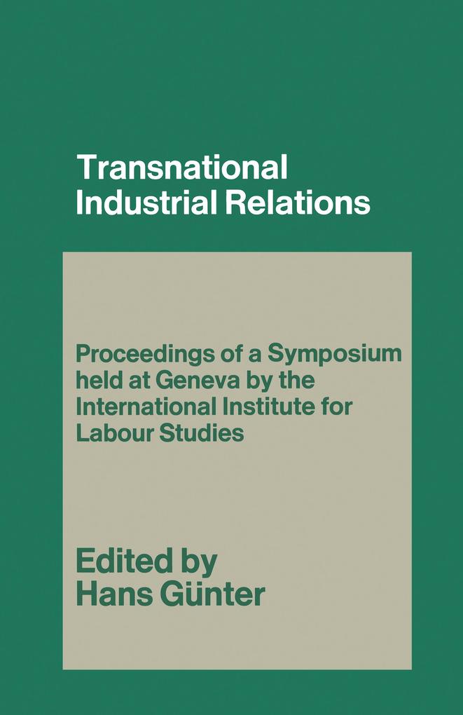 Transnational Industrial Relations