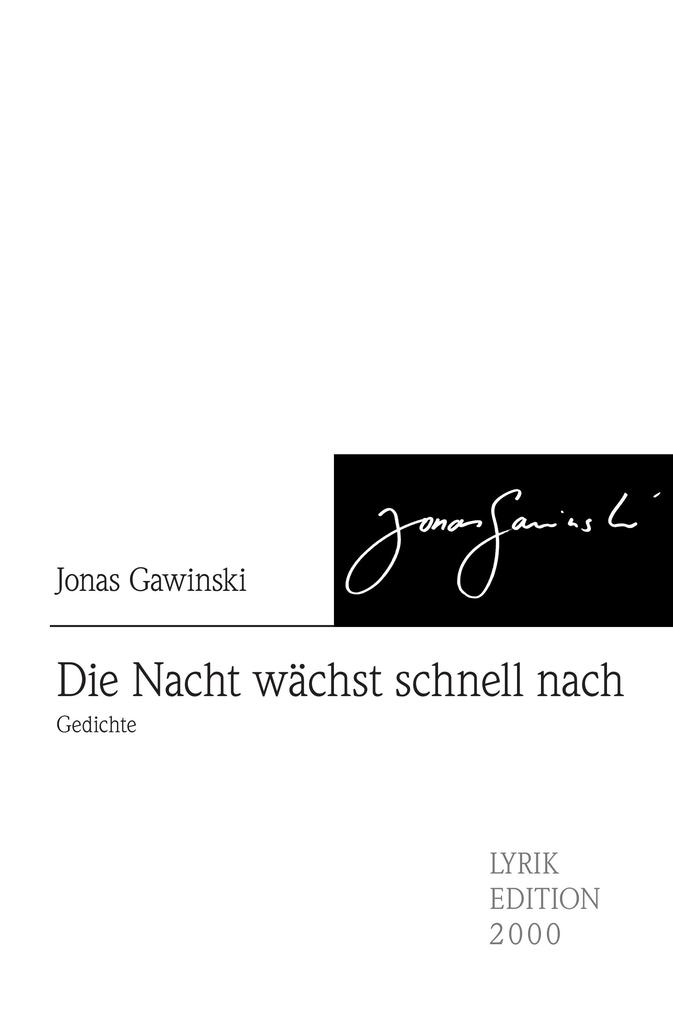 Image of Die Nacht wächst schnell nach