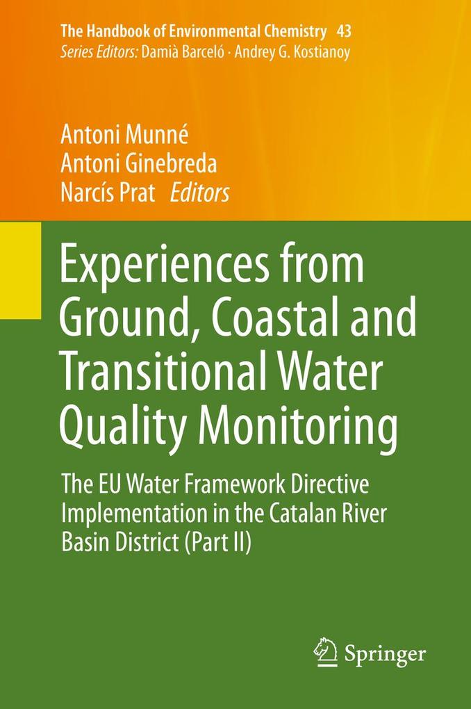 Experiences from Ground Coastal and Transitional Water Quality Monitoring
