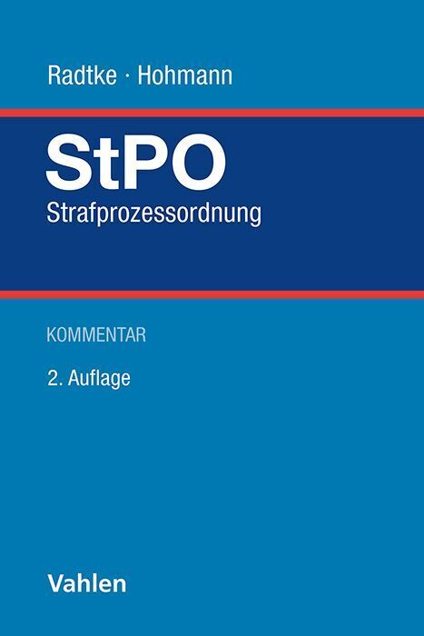 Strafprozessordnung. StPO