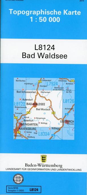 Topographische Karte Baden-Württemberg Zivilmilitärische Ausgabe - Bad Waldsee