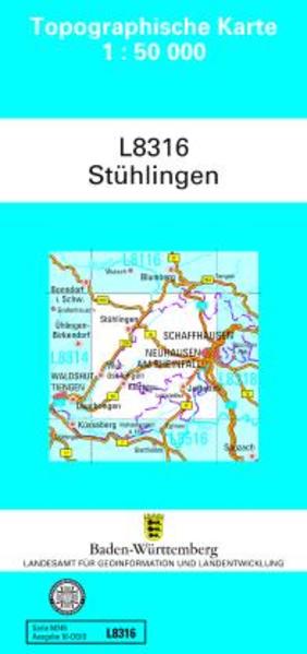 Topographische Karte Baden-Württemberg Zivilmilitärische Ausgabe - Stühlingen