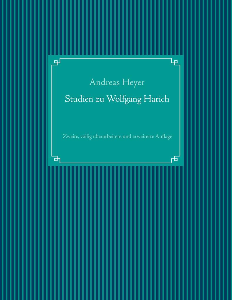 Studien zu Wolfgang Harich