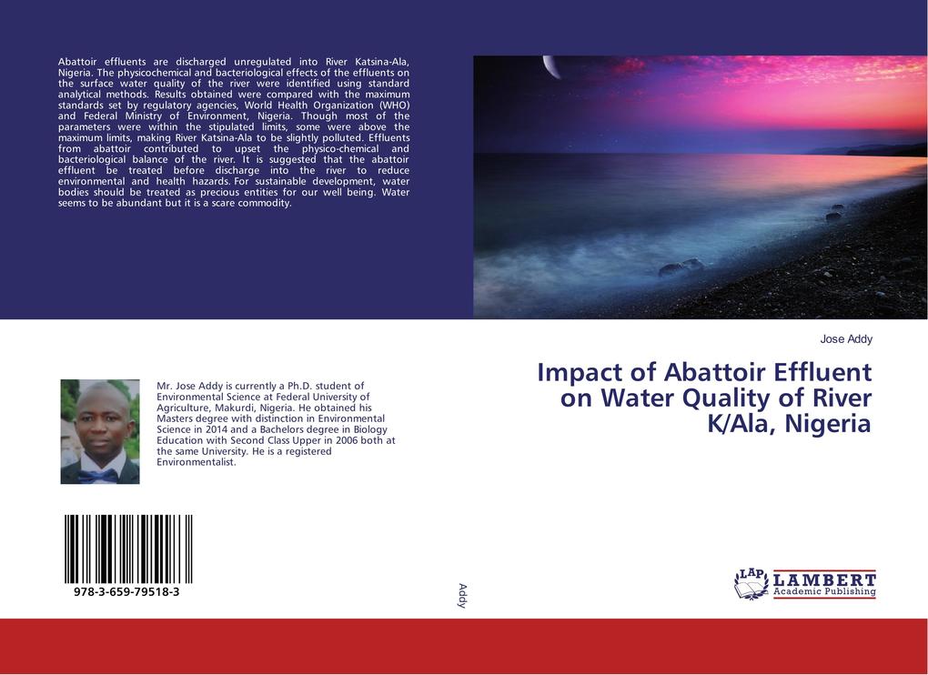 Impact of Abattoir Effluent on Water Quality of River K/Ala Nigeria