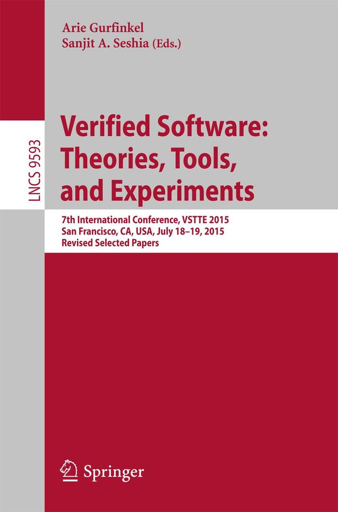 Verified Software: Theories Tools and Experiments